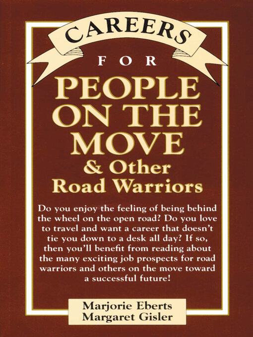 Title details for Careers for People on the Move & Other Road Warriors by Marjorie Eberts - Wait list